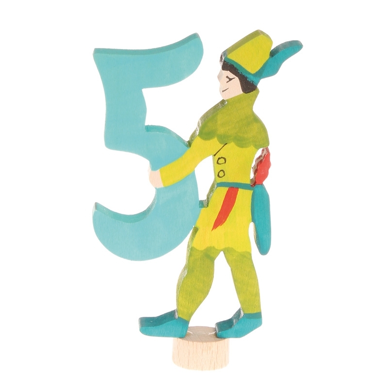 Número 5 Figura Cuento de Hadas Anillo de Cumpleaños Grimm's - Aúpa Organics
