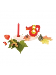 Vela roja para el Anillo de Cumpleaños Waldorf - Aúpa Organics