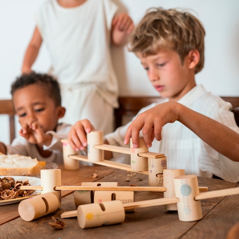 Set Woodland. Juego Libre y Construcciones de Grapat - Aúpa Organics