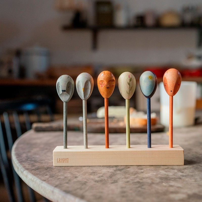 Twin-Souls Puppets. 6 Marionetas de Madera Grapat - Aúpa Organics