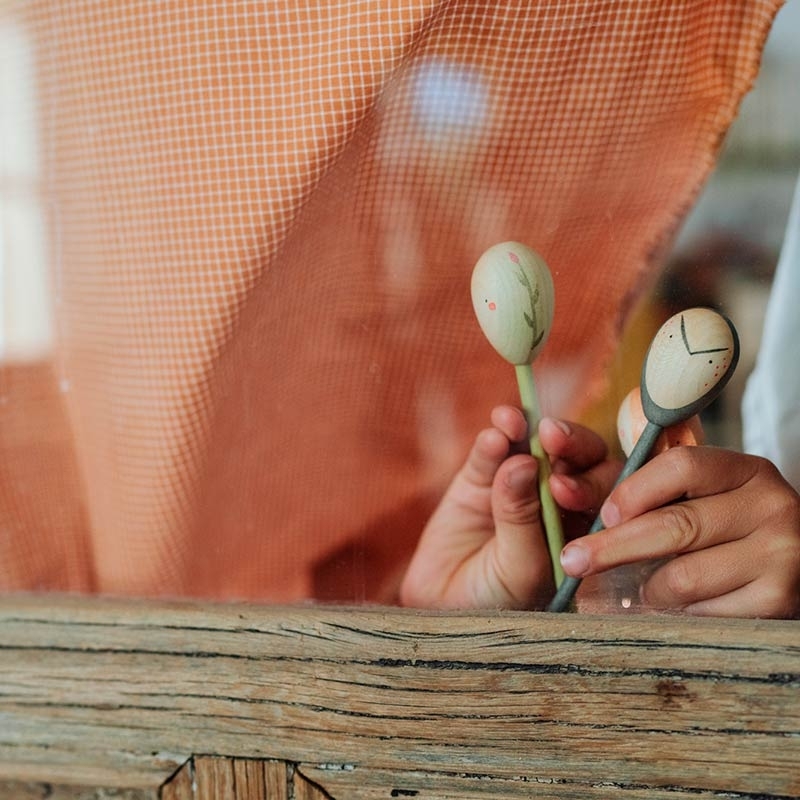 Twin-Souls Puppets. 6 Marionetas de Madera Grapat - Aúpa Organics