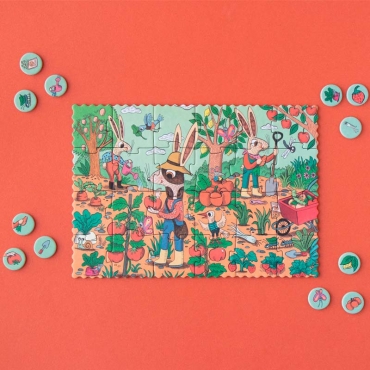 Tiny Puzzle de 24 piezas Garden - Aúpa Organics