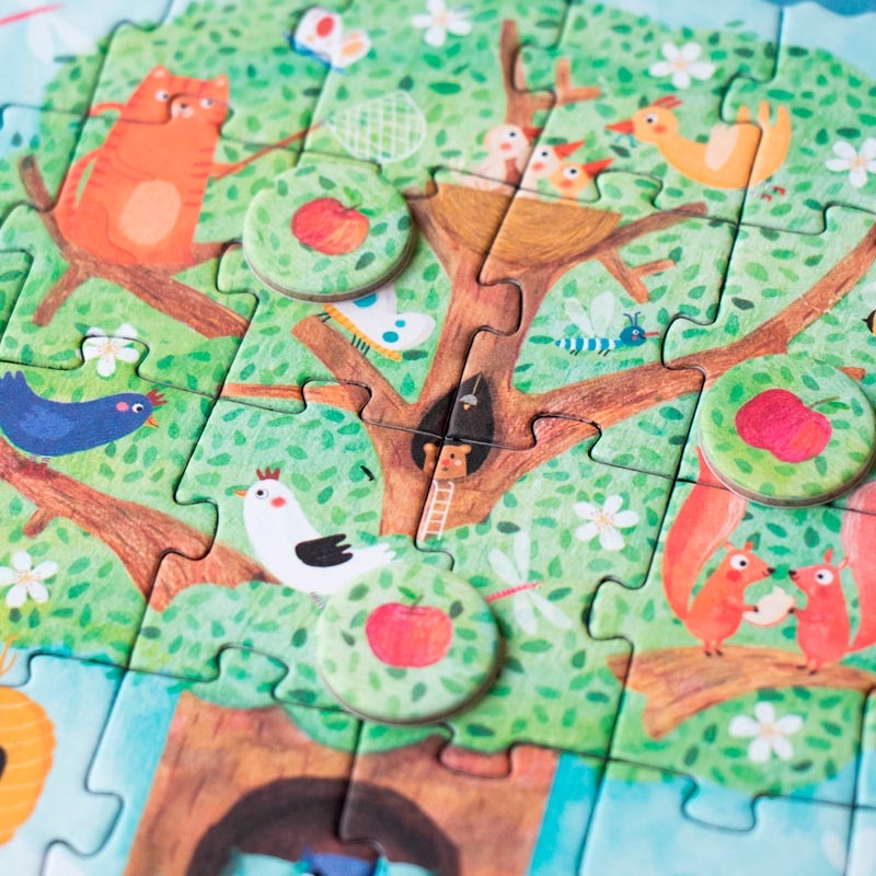 Tiny Puzzle de 36 piezas Pommier - Aúpa Organics