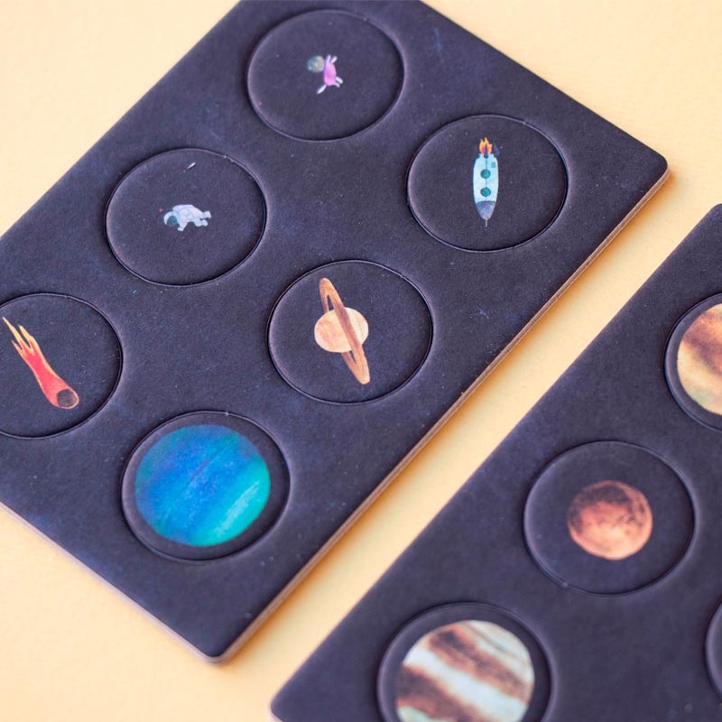 Tiny Puzzle de 50 piezas Planets - Aúpa Organics