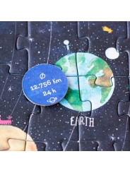 Tiny Puzzle de 50 piezas Planets - Aúpa Organics