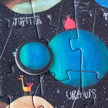 Tiny Puzzle de 50 piezas Planets - Aúpa Organics
