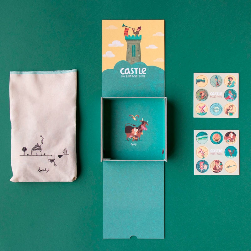 Puzzle de 100 piezas Castle de Londji de Bolsillo - Aúpa Organics
