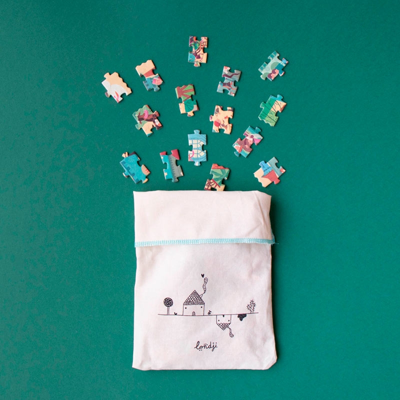 Puzzle de 100 piezas Castle de Londji de Bolsillo - Aúpa Organics