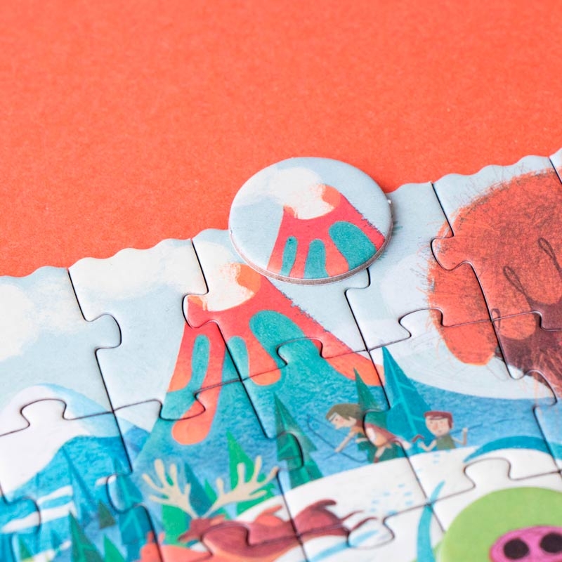 Puzzle de 100 piezas Mamut de Londji de Bolsillo - Aúpa Organics