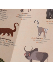 Póster Mapamundi + Pegatinas "Animal World" de Londji - Aúpa Organics