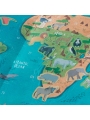Póster Mapamundi + Pegatinas "Animal World" de Londji - Aúpa Organics