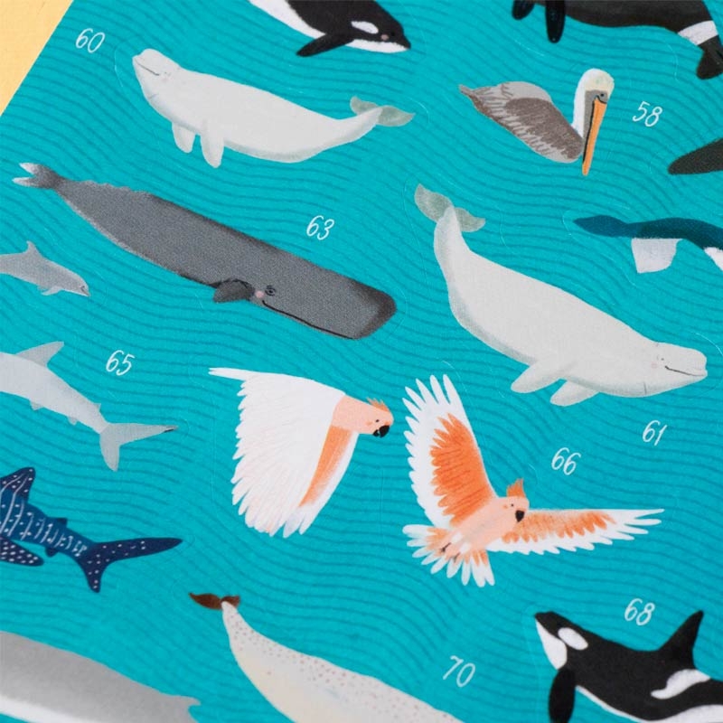 Póster Mapamundi + Pegatinas "Animal World" de Londji - Aúpa Organics