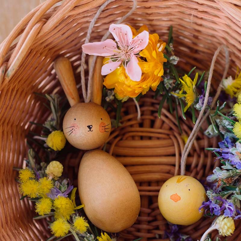 Adornos de Pascua Hop & Peep de Grapat | Aúpa Organics