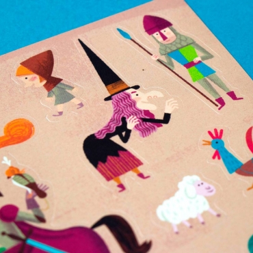 Pegatinas Removibles de Papel "Stickers Medieval" de Londji - Aúpa Organics
