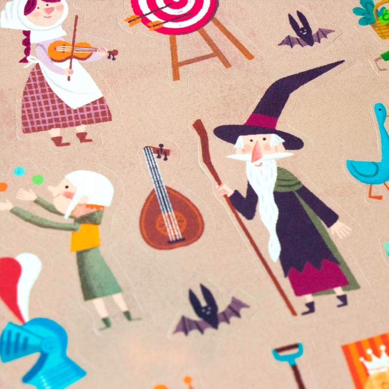 Pegatinas Removibles de Papel "Stickers Medieval" de Londji - Aúpa Organics