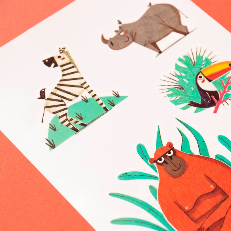 Calcomanías Infantiles Tattoos Characters de Londji - Aúpa Organics