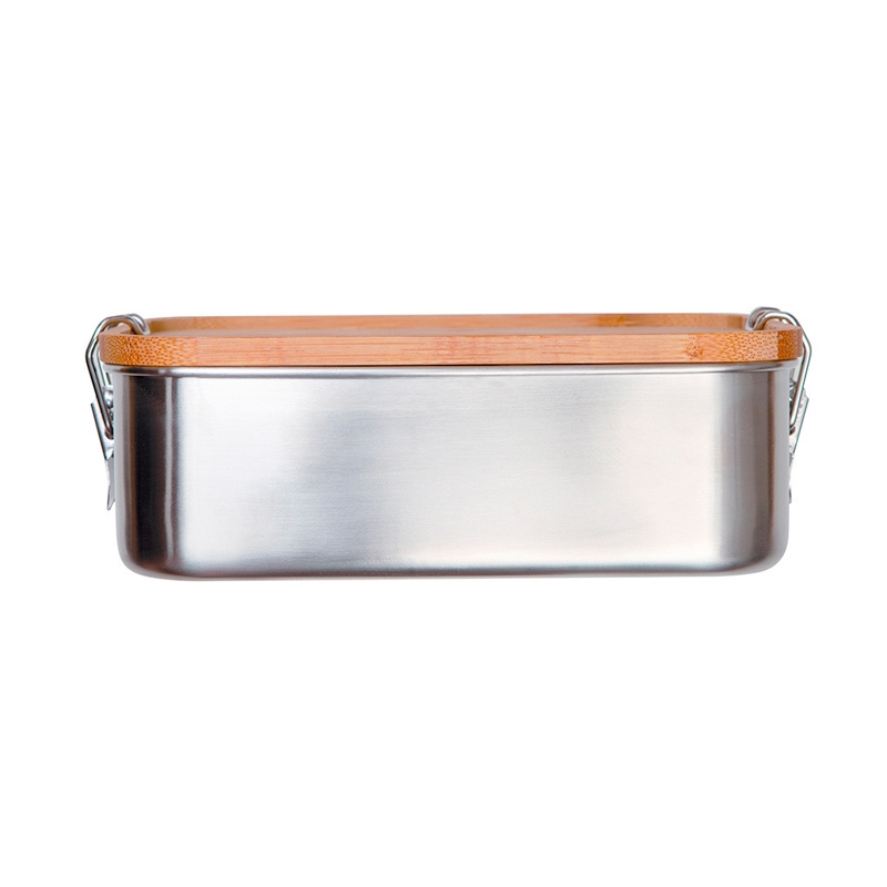 Fiambrera de Acero Inoxidable y Bambú 1200 ml Wild & Free - Aúpa Organics