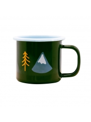 Taza Infantil de Acero Esmaltado Forest - Aúpa Organics