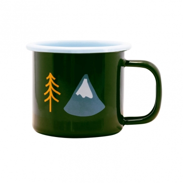 Taza Infantil de Acero Esmaltado Forest - Aúpa Organics