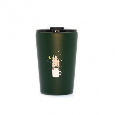 Taza Térmica de Acero Inoxidable 300 ml Let's go to the trees - Aúpa Organics