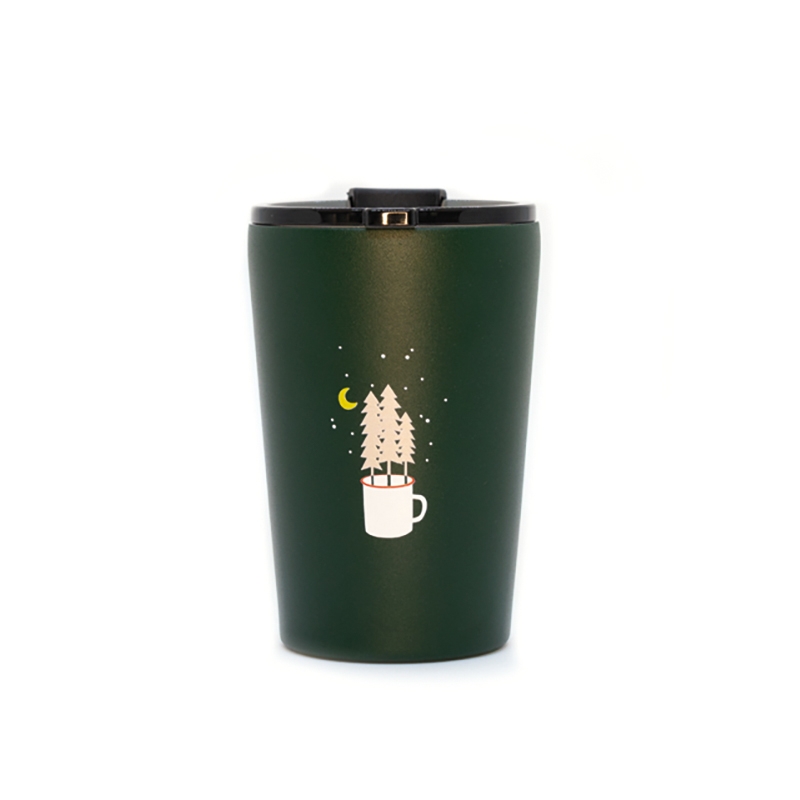 Taza Térmica de Acero Inoxidable 300 ml Let's go to the trees - Aúpa Organics