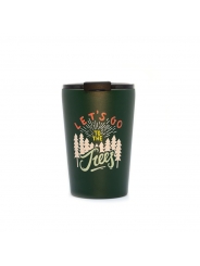 Taza Térmica de Acero Inoxidable 300 ml Let's go to the trees - Aúpa Organics