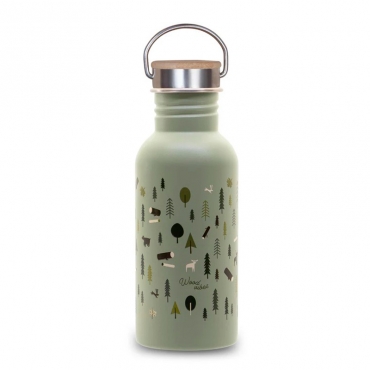 Botella de Acero Inoxidable 500 ml Wood Vibes - Aúpa Organics