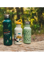 Botella de Acero Inoxidable 500 ml Tiny World - Aúpa Organics