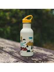 Botella de Acero Inoxidable 500 ml Tiny World - Aúpa Organics