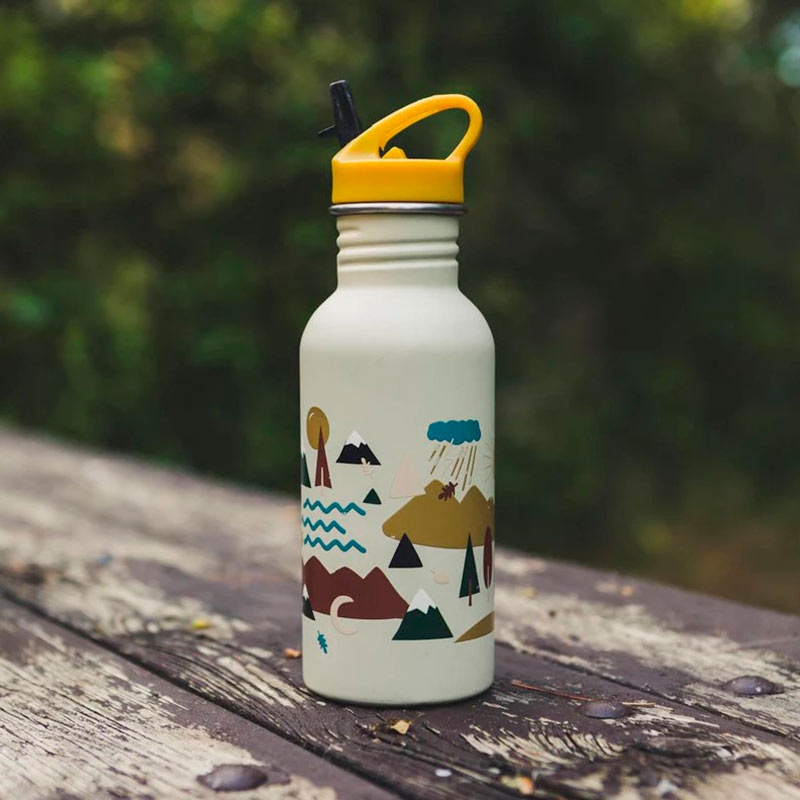 Botella de Acero Inoxidable 500 ml Tiny World - Aúpa Organics