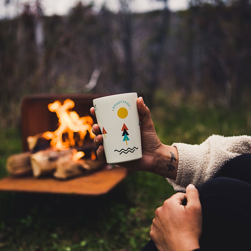 Taza Térmica de Acero Inoxidable 300 ml Montagne blanche - Aúpa Organics