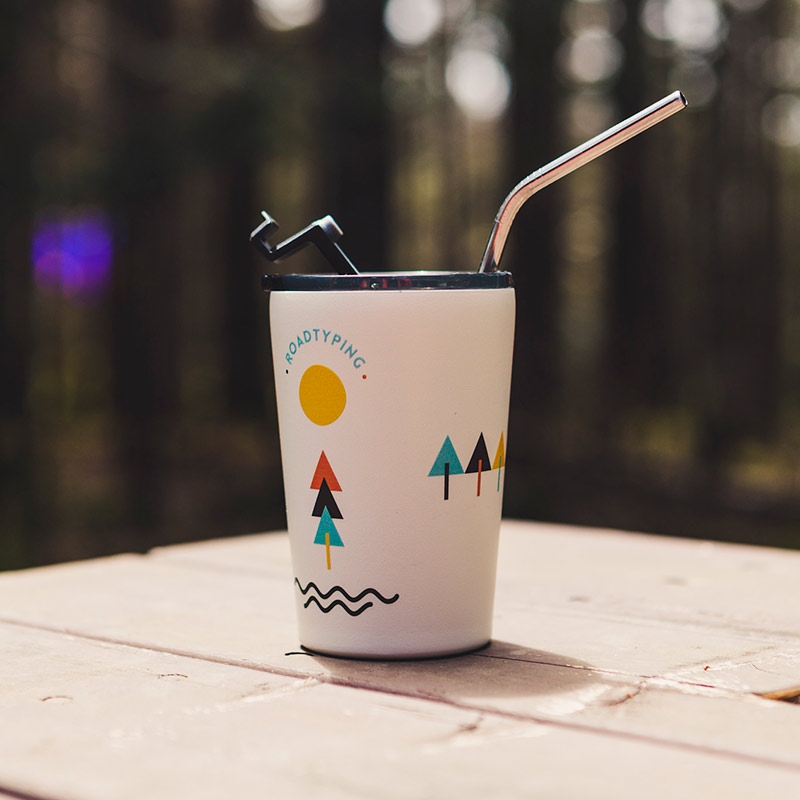 Taza Térmica de Acero Inoxidable 300 ml Montagne blanche - Aúpa Organics