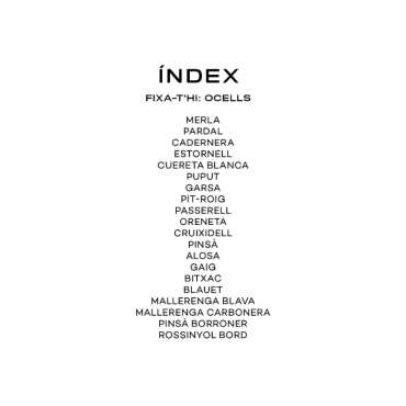 Fixa’t-hi: ocells. Guia visual per conèixer ocells de Catalunya - Aúpa Organics