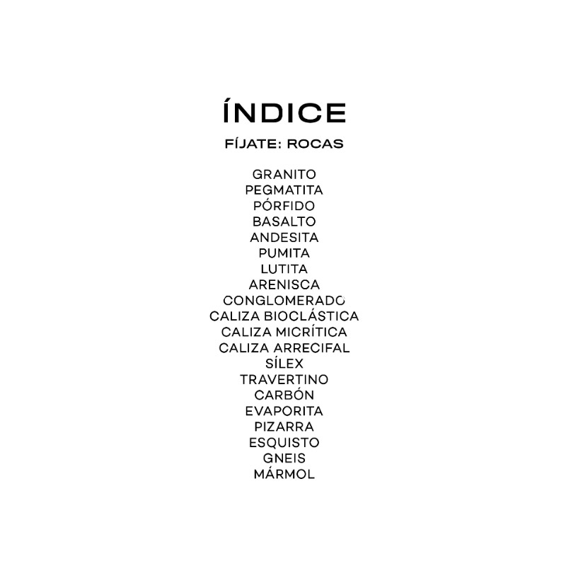 Fíjate: rocas. Guía visual para reconocer rocas y minerales - Aúpa Organics