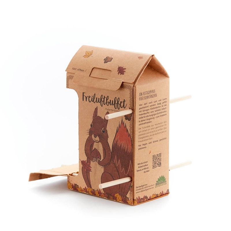 Buffet para Ardillas. Comedero Ecológico - Aúpa Organics