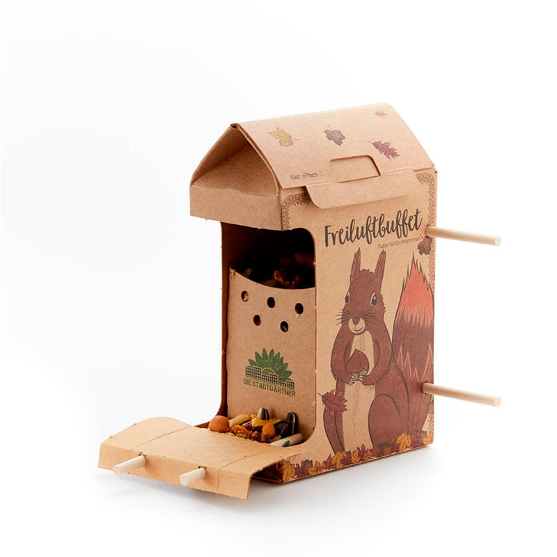 Buffet para Ardillas. Comedero Ecológico - Aúpa Organics