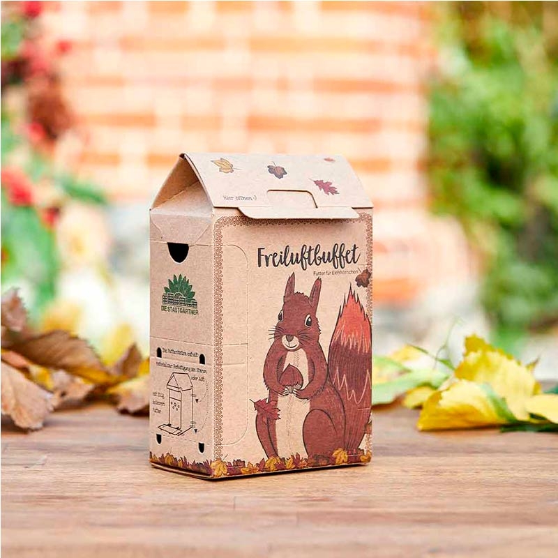Buffet para Ardillas. Comedero Ecológico - Aúpa Organics