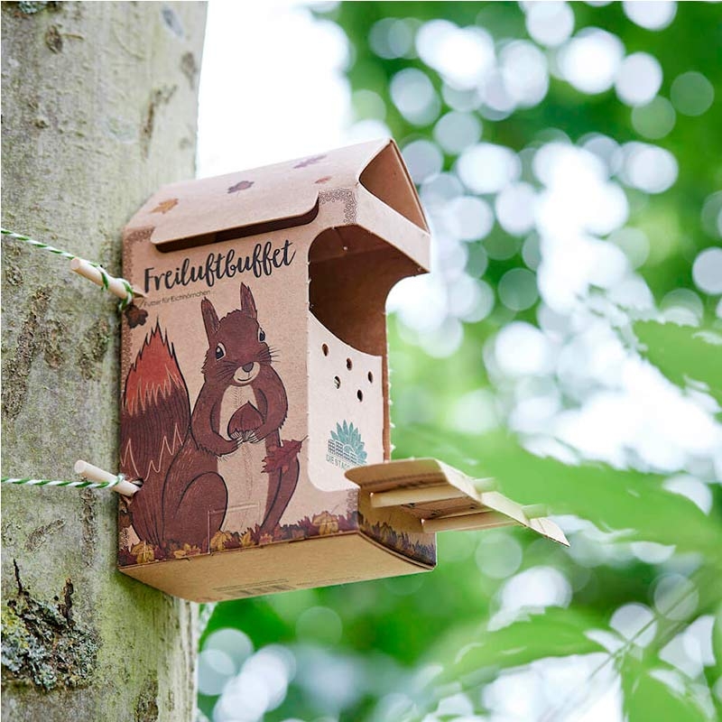 Buffet para Ardillas. Comedero Ecológico - Aúpa Organics