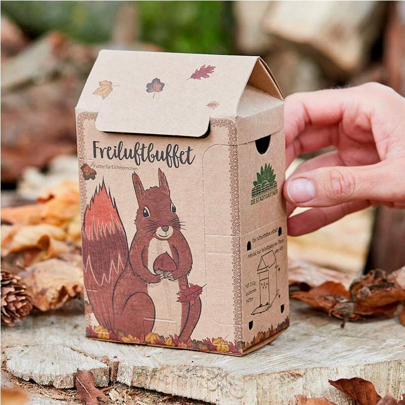 Buffet para Ardillas. Comedero Ecológico - Aúpa Organics