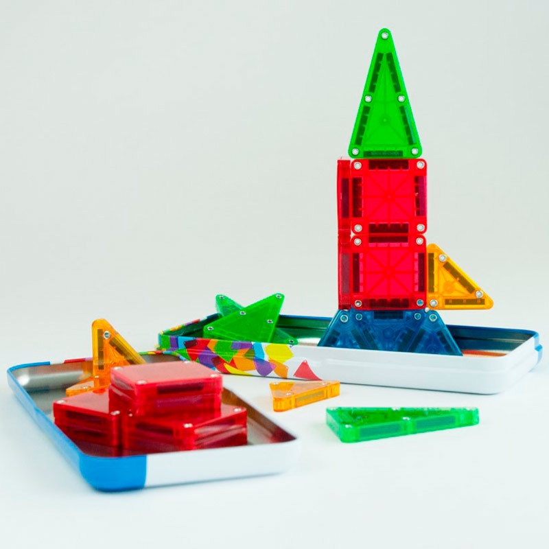 Juego de Construcción Magnético de 26 Piezas Magna-Tiles Travel Set - Aúpa Organics