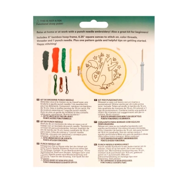 Kit de Bordado "Zorro" Punch Needle de Kikkerland - Aúpa Organics