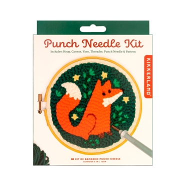 Kit de Bordado "Zorro" Punch Needle de Kikkerland - Aúpa Organics