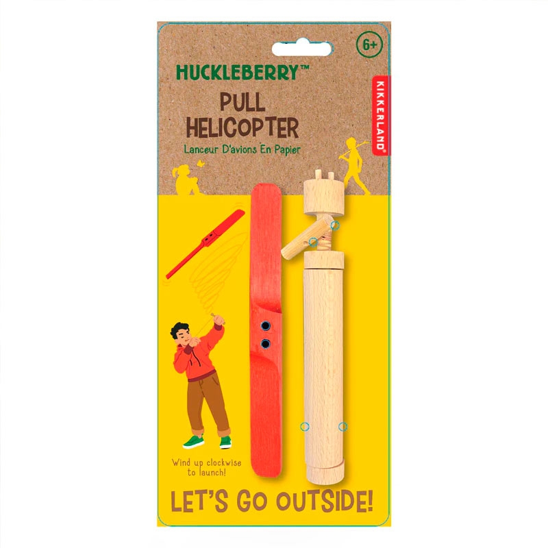 Hélice Voladora de Madera Huckleberry de Kikkerland - Aúpa Organics