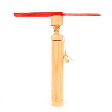 Hélice Voladora de Madera Huckleberry de Kikkerland - Aúpa Organics