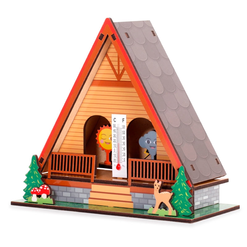 Estación Meteorológica de Madera para Montar Kikkerland - Aúpa Organics