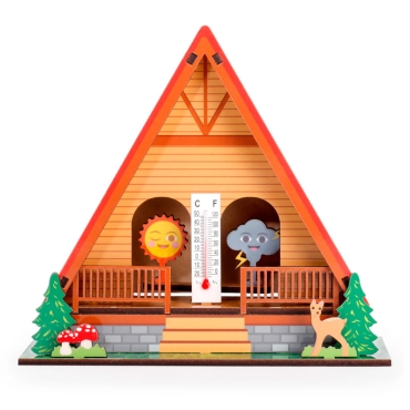 Estación Meteorológica de Madera para Montar Kikkerland - Aúpa Organics