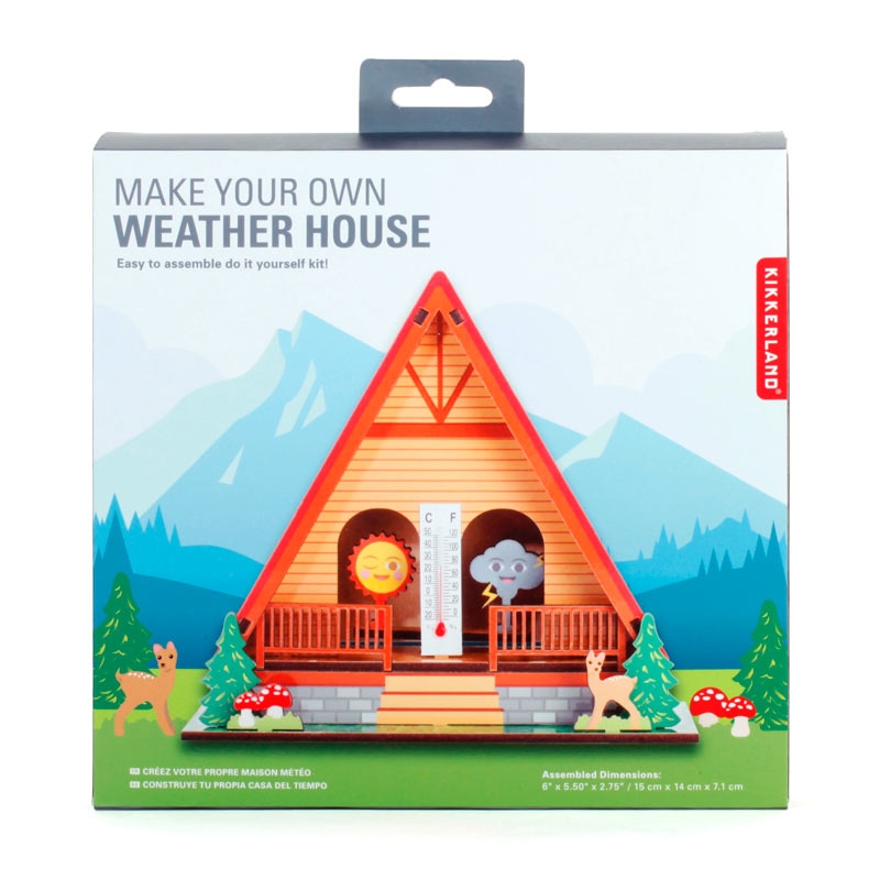 Estación Meteorológica de Madera para Montar Kikkerland - Aúpa Organics