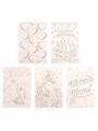 Kit "Crea tus postales pintando por números" de Kikkerland - Aúpa Organics
