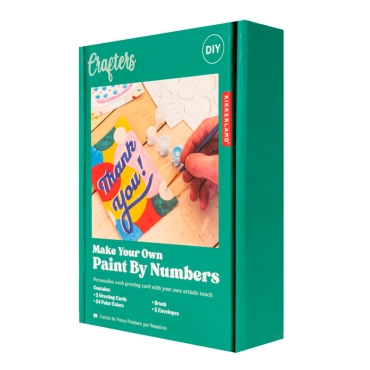 Kit "Crea tus postales pintando por números" de Kikkerland - Aúpa Organics