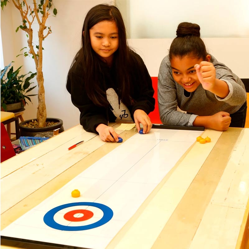 Juego de Curling de Mesa Portátil de Kikkerland - Aúpa Organics